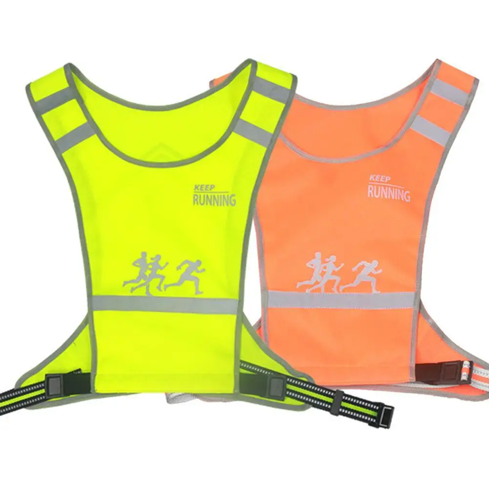 

Night Running Reflective Vest Adjustable LED Luminous Night Cycling Night Vest Sports Outdoor Running W4X0