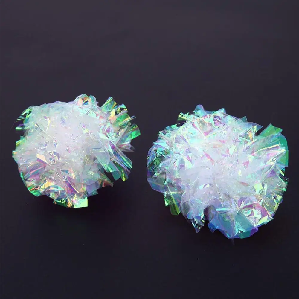 

1Pcs Cat Crinkle Balls Cat Toy Interactive Sound Ball Big Paper Ring Crackle Pet Balls Kitten Plastic Play Toys Crinkle T0D4