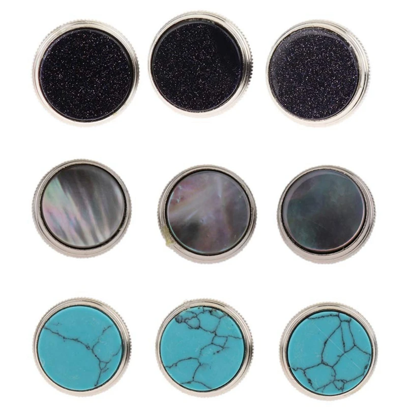 

3 Pcs Trumpet Finger Buttons Valve Finger Trumpet Cap Screw Cover for Musical Bass Instrument Trumpet Repairing Accessories