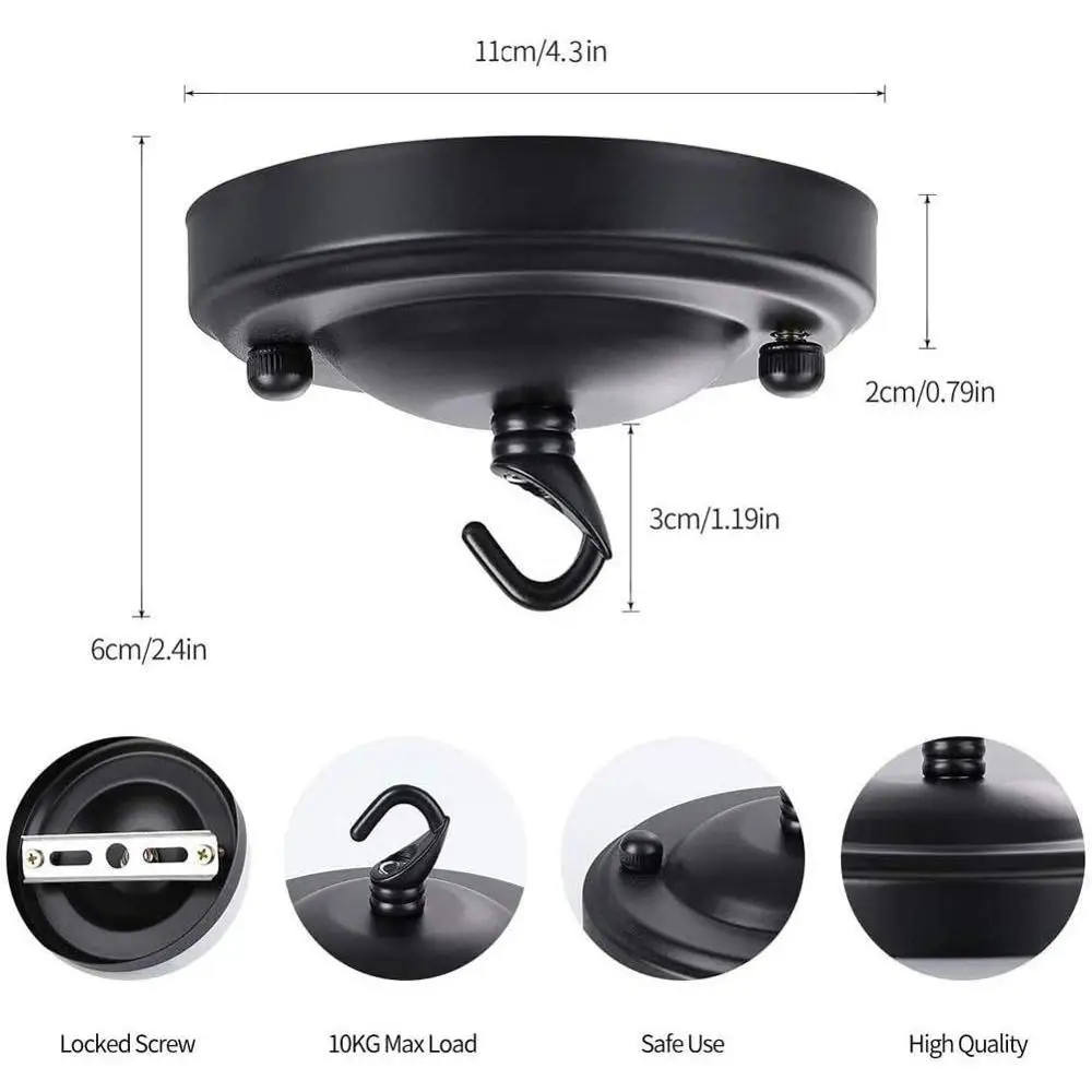 1 шт крючок Потолочная пластина Кольцо фонарик птичья клетка крюк DIY лампы