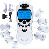 8 pads english keys herald tens acupuncture body massager neck back digital therapy machine for back neck foot leg health care