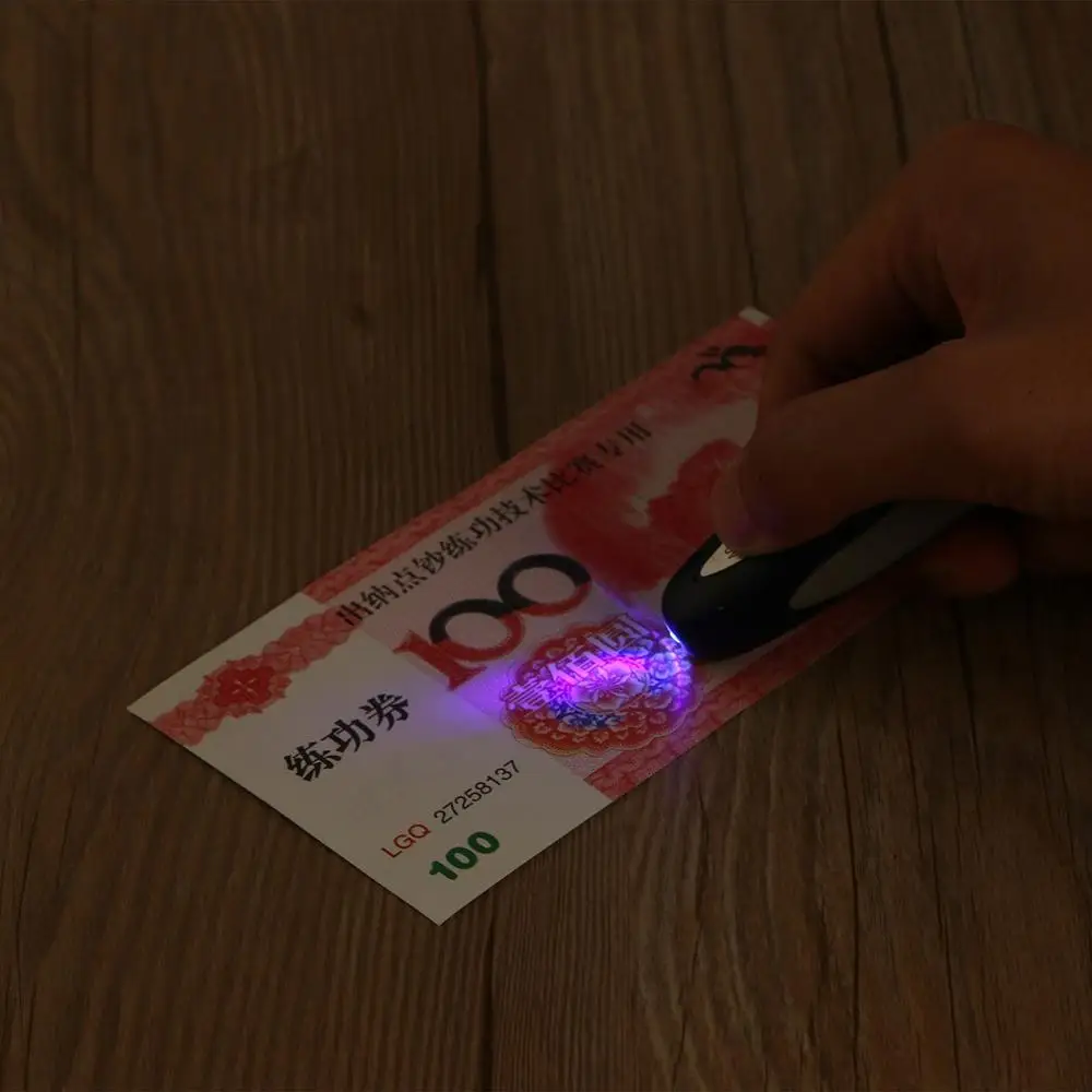 Портативный мини 2 в 1 счетчик денег детектор УФ лампа Детектор фальшивых с