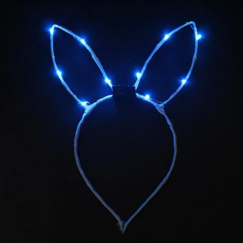 Женская повязка на голову с заячьими ушками для девочек сияющий головной убор