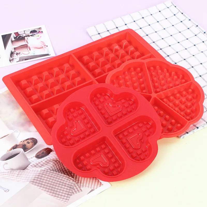 1 предмет Новинка Блинница DIY силиконовая для вафель пресс форм с антипригарным