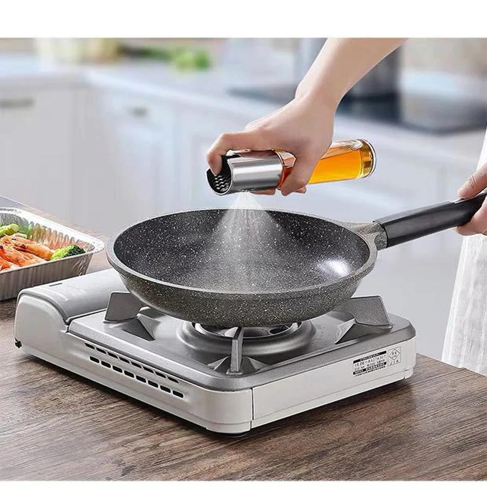 

Kitchen Baking Oil Spray Empty Bottle Vinegar Olive Oil Bottle Oil Dispenser Cooking Tool Salad BBQ Cooking Glass Oil Sprayer