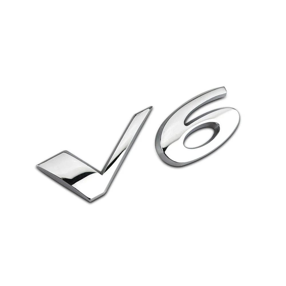 Металлическая Эмблема бокового крыла автомобиля 3 0 5 V6 V8 R S SPORT буквы логотип
