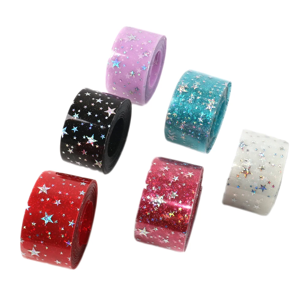 Новинка 38 мм 5 ярдов/партия прозрачная блестящая железная кожаная лента со