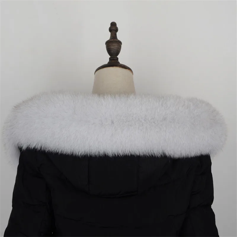 Несколько размеров Роскошная оригинальная натуральная лиса меховой воротник с