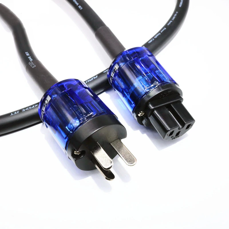 Двухжильный посеребренный шнур питания Furutech с вилкой европейского стандарта