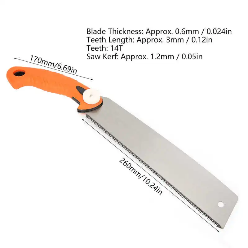 Ручная пила 10 дюймов портативная противоскользящая Антикоррозийная ручной