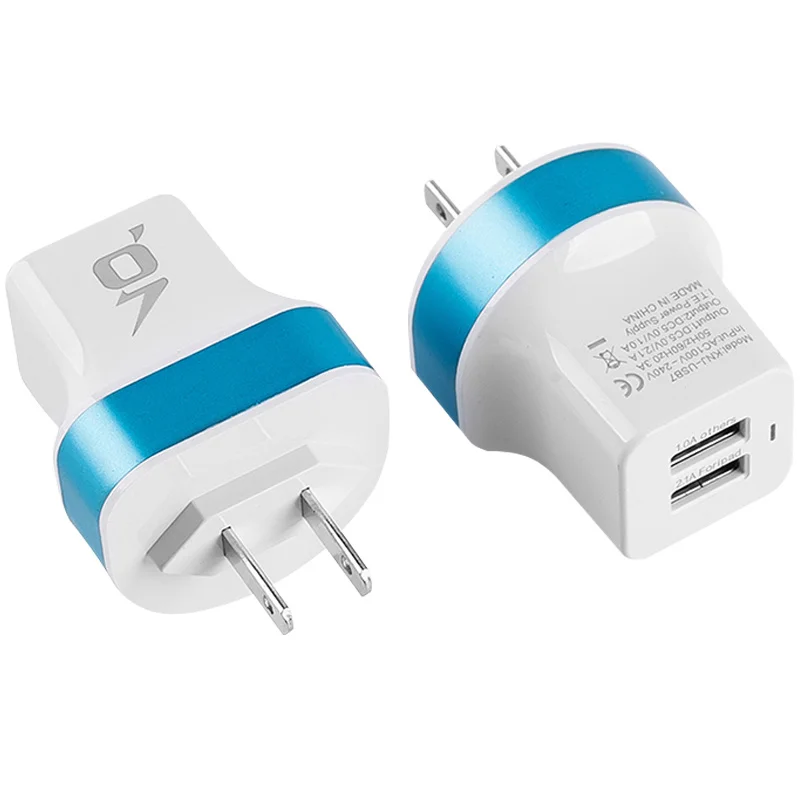 US Multi USB Wall Charger Portable 2 Port Brick Travel Plug Cube Phone Charging iPhone X/ 8 Plus/ iPad Samsung Galaxy | Электроника