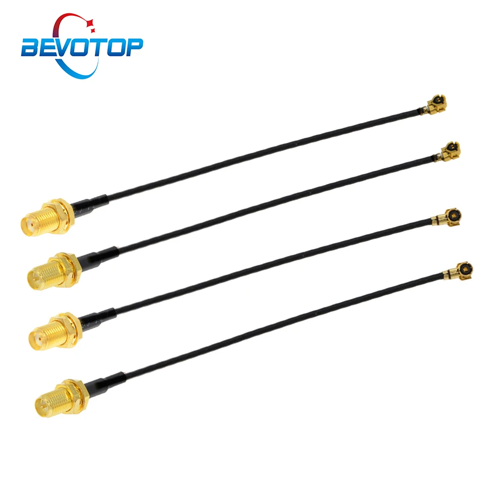 10 шт./лот кабель IPEX uFL/u.FL/IPX/IPEX4 MHF4 Женский к SMA женский Радиочастотный RG0.81 0 81 мм