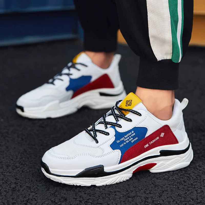 Мужская обувь Новинка Лето Осень 2019 сетчатые дышащие Спортивные кроссовки