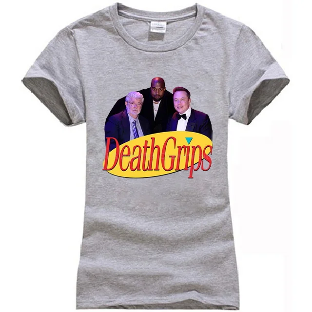 Women gray Seinfeld Death Grips Футболка спортивная серая хлопковая Мужская US поставщик крутая Повседневная pride Футболка Мужская Унисекс модная футболка - Цвет: Women gray
