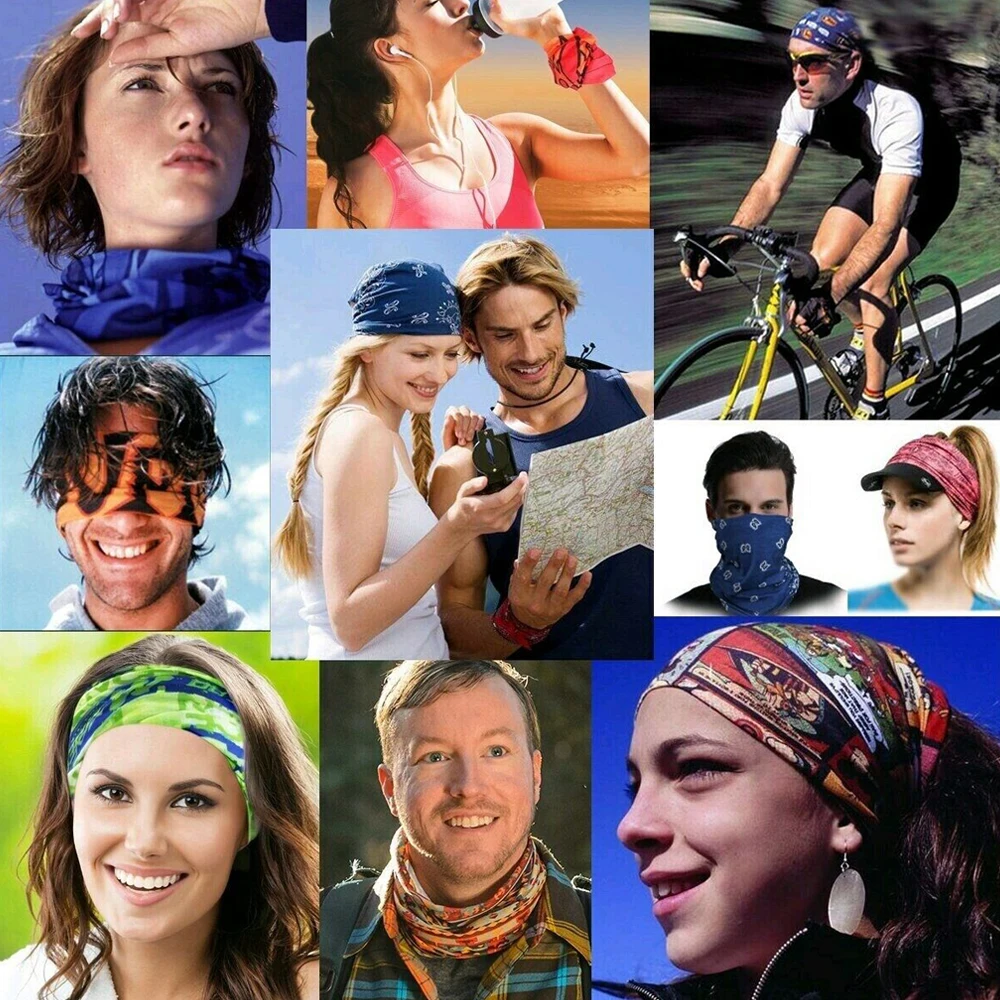 

Colorful Mandala Pattern Head/Face/Mask/Neck Bandana Scarf Dual-use Magic Tube HeadScarf Cycling Outdoor Sport Headwear Turban