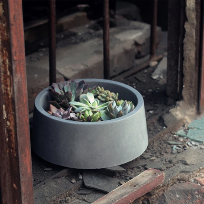 Форма для цементного горшка дизайнерская DIY бетонного силиконовая глиняная