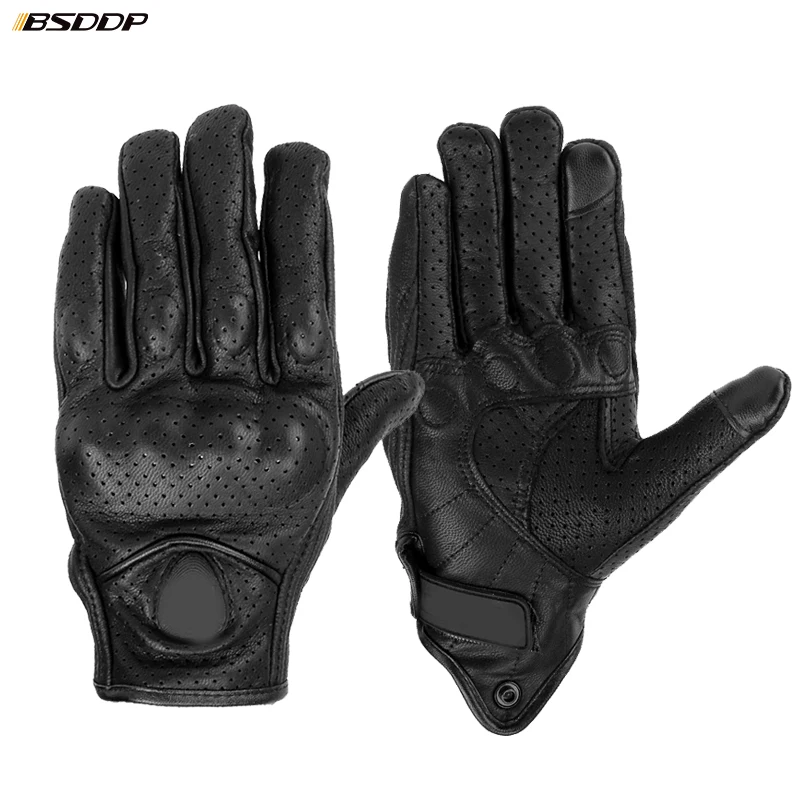 

Real Leather Motorcycle Gloves Waterproof Gloves Motocross Gloves men women for Yamaha FZ6 FAZER MT-07 FZ07 MT-09 SR FZ09 XJ6