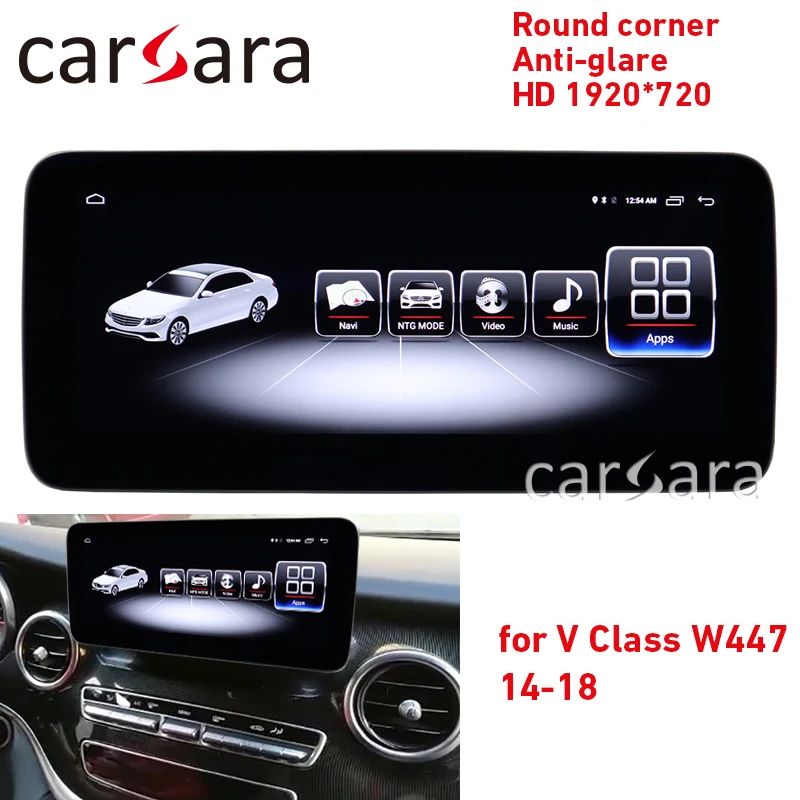 Аудиосистема на приборной панели Android V class w447 круглый угол NTG5 дисплей Vito