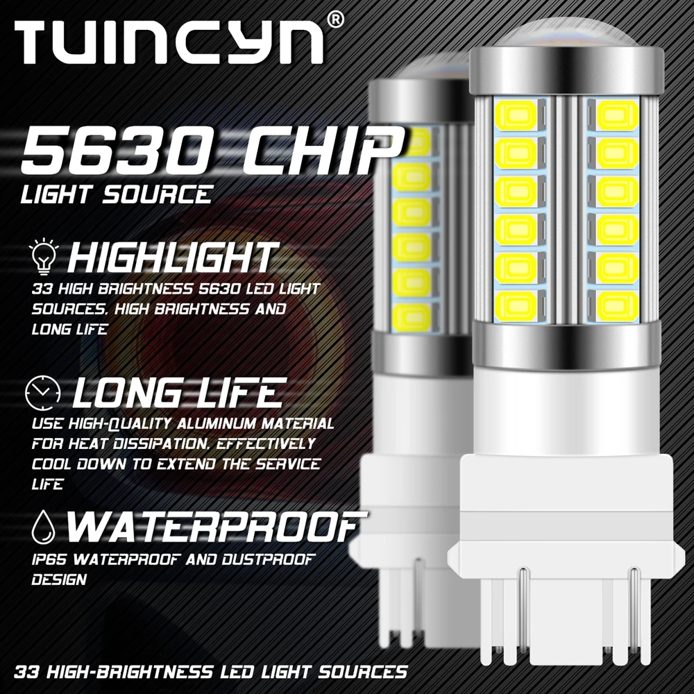 4/10 шт. 3157 Автомобильный источник света 5630 SMD 33 LED s/bulb Led High Power T25 светодиодный