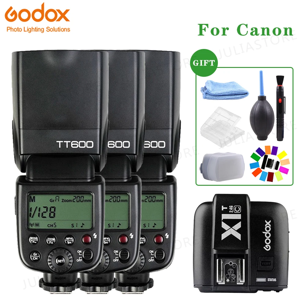 Вспышка Godox TT600 для камеры Беспроводная вспышка Speedlite 2 4G Master Slave HSS Canon EOS 5D 6D 7D 70D 700D
