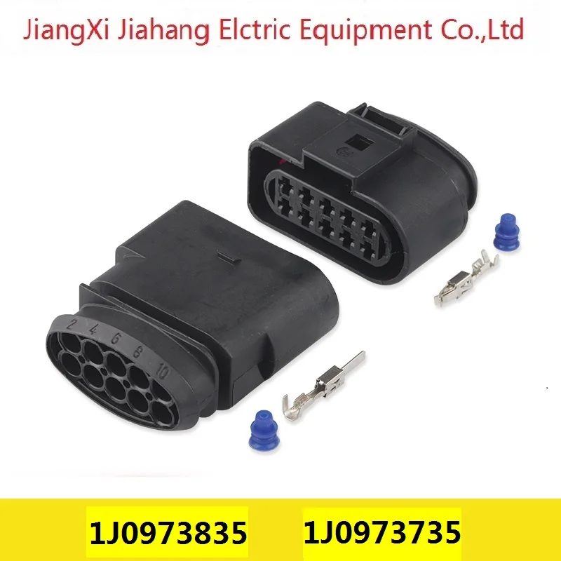 

1J0973835 1J0973735 Free shipping 200sets DJ7105A-3.5-11/21 10Pin AMP Car Electrical Wire Connectors