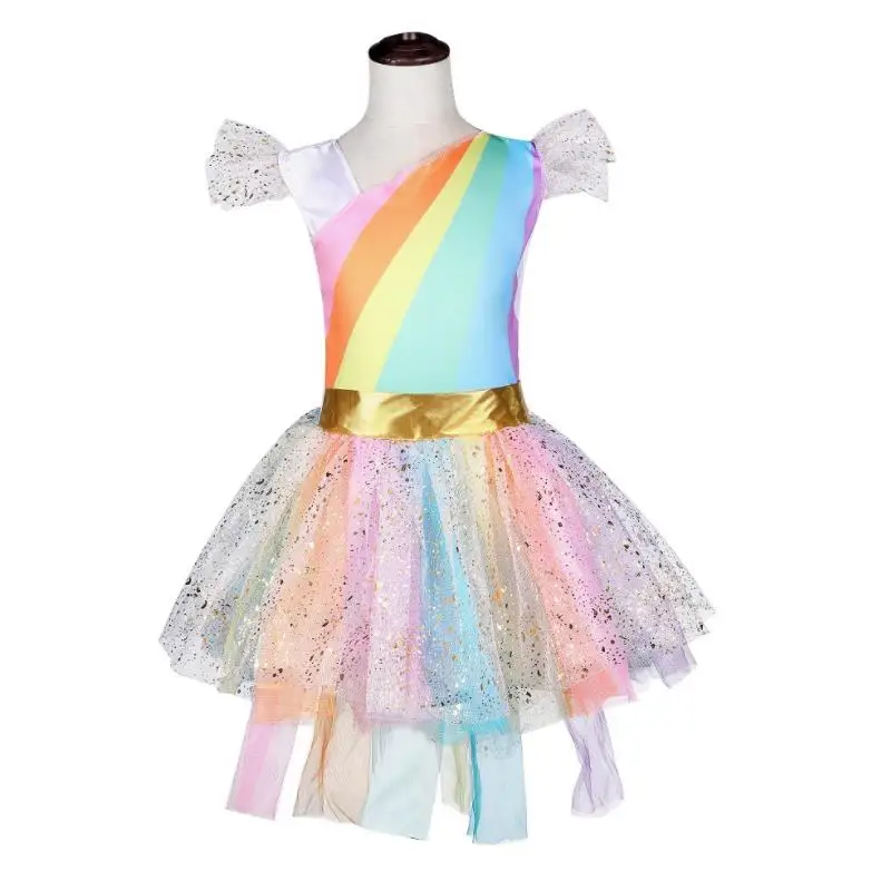 Детское летнее платье без рукавов с единорогом оборками 2019 | Детская одежда и