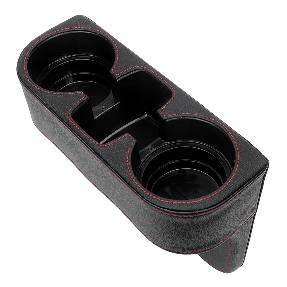 

Car Seat Cup Holder Stowing Tidying Universal PU Leather Phone Holder Stand Auto Drink Holder Car Storage Box
