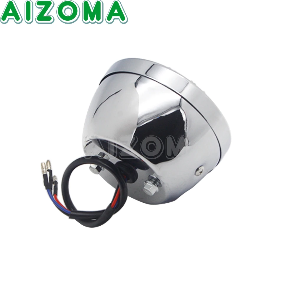 Красные линзы в байкерском стиле сетки Сталь хвост светильник 12V светодиодный Cafe