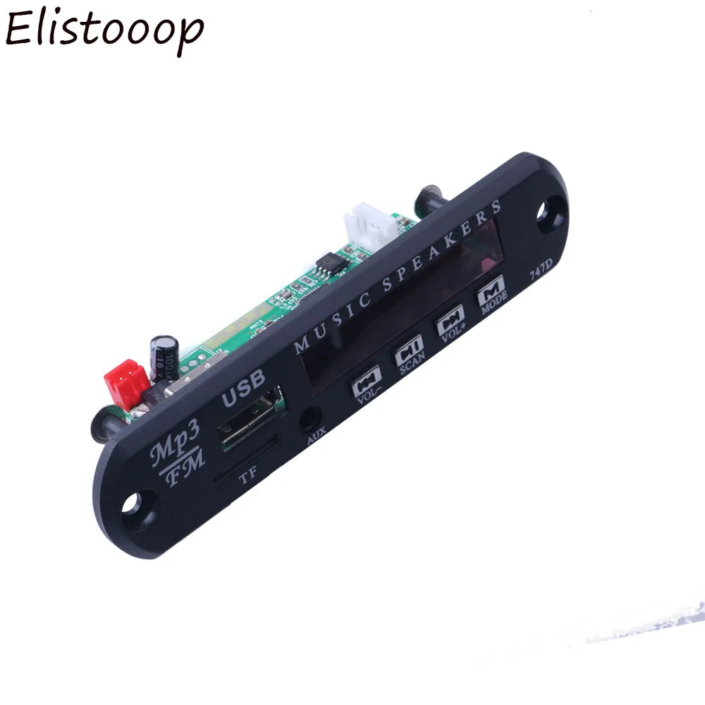 Плата декодера MP3 WMA 5 В 12 постоянного тока блок питания Micro USB TF-радио mp3-декодер