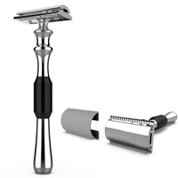 new double edge safety shaving razor aluminum alloy frosting anti skidding for mens shave