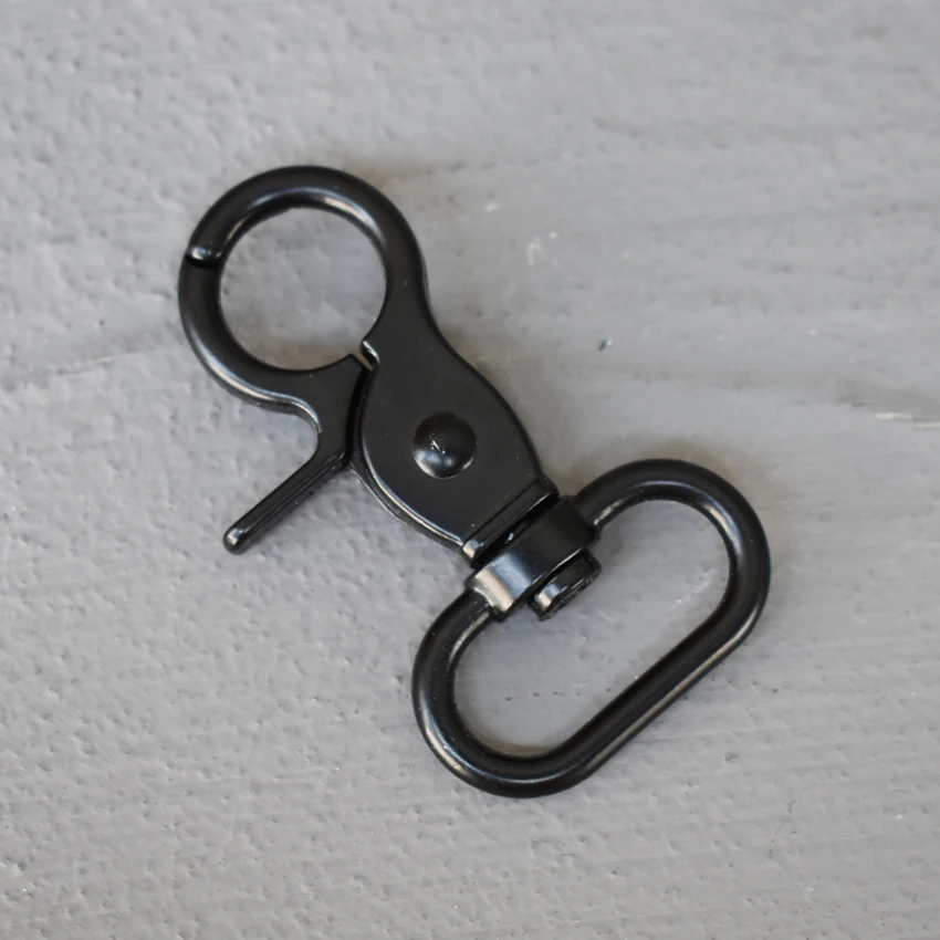 

20 Pcs 25mm Metal Snap HookMetal Carabiner Clip Swivel Trigger Dog Buckle KeyHooks retaining ring DIY Craft Lobster Clasp