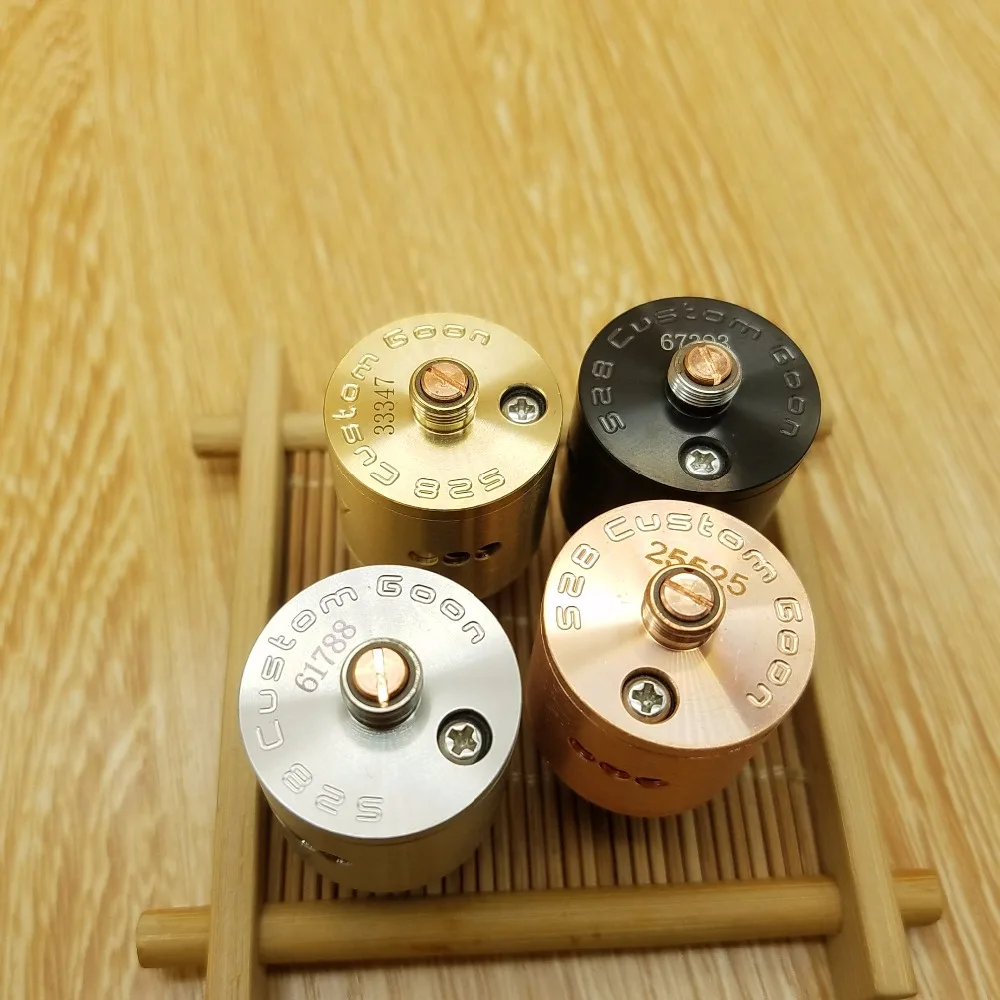 Оригинальный распылитель GOON 528 RDA 24 мм с одной/двойной катушкой золотым покрытием