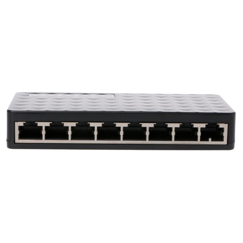 

EU Plug 8-RJ45 Port 10/100Mbps Ethernet Network Switch HUB Desktop Mini Fast LAN Switcher Adapter