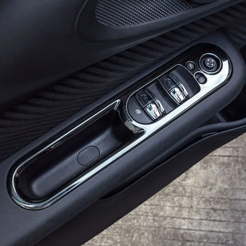 4 шт автомобильных окон Управление Панель крышка наклейки литье Накладка для MINI