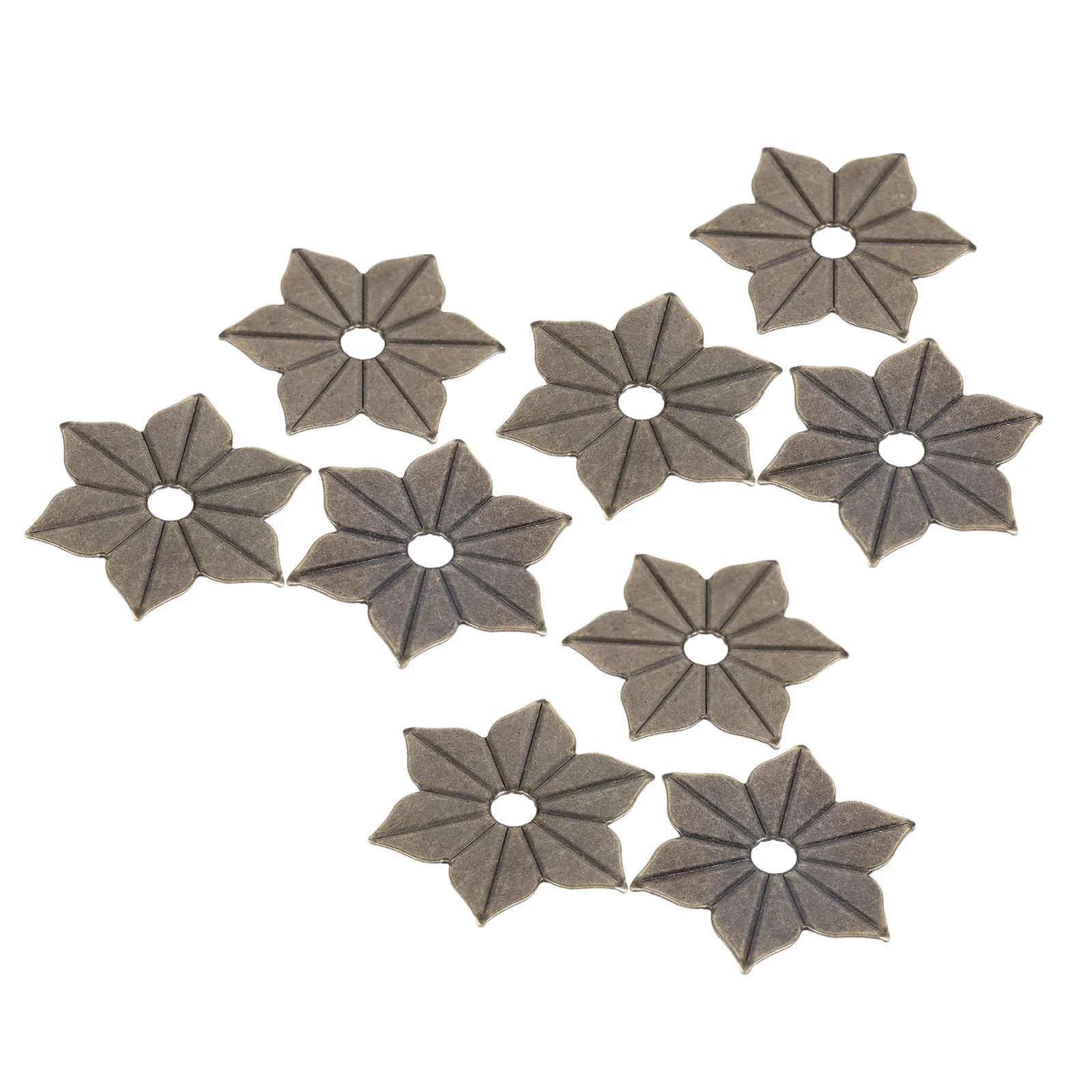 Древесный цветочный уголок DRELD из сплава в винтажном стиле с плоской задней