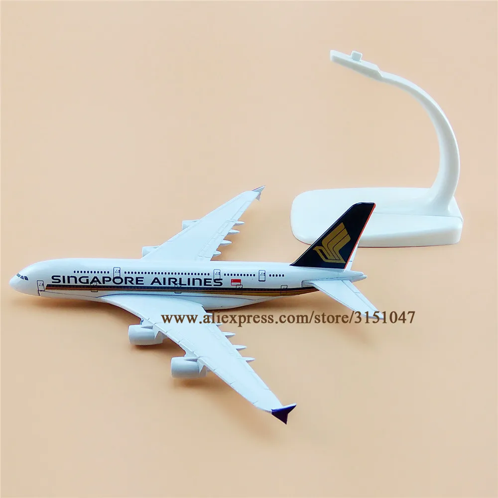 16 см Air Singapore Airbus 380 A380 модель самолета сплав Металл литье под давлением Airways