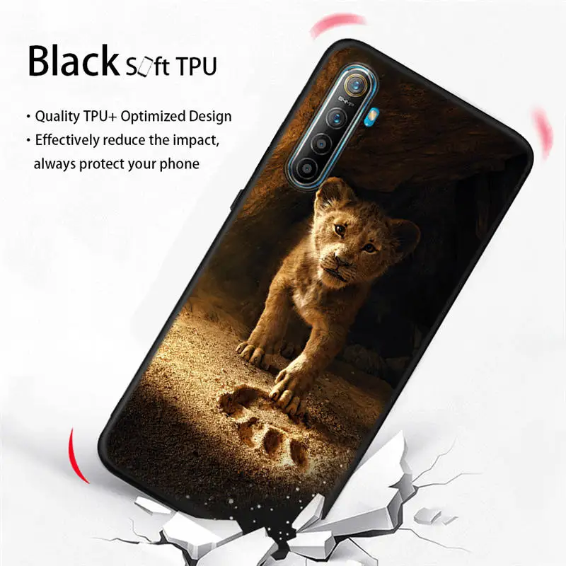 

Cool Lion King Tiger Monkey Animal Silicone Case For OPPO Realme 5 6 Pro X50 XT X2 X Q C2 Cover Extreme Black Matte Etui