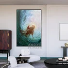 Постер на холсте с изображением Иисуса Христа, руки Бога, декоративные настенные картины, картина для гостиной, украшение для дома