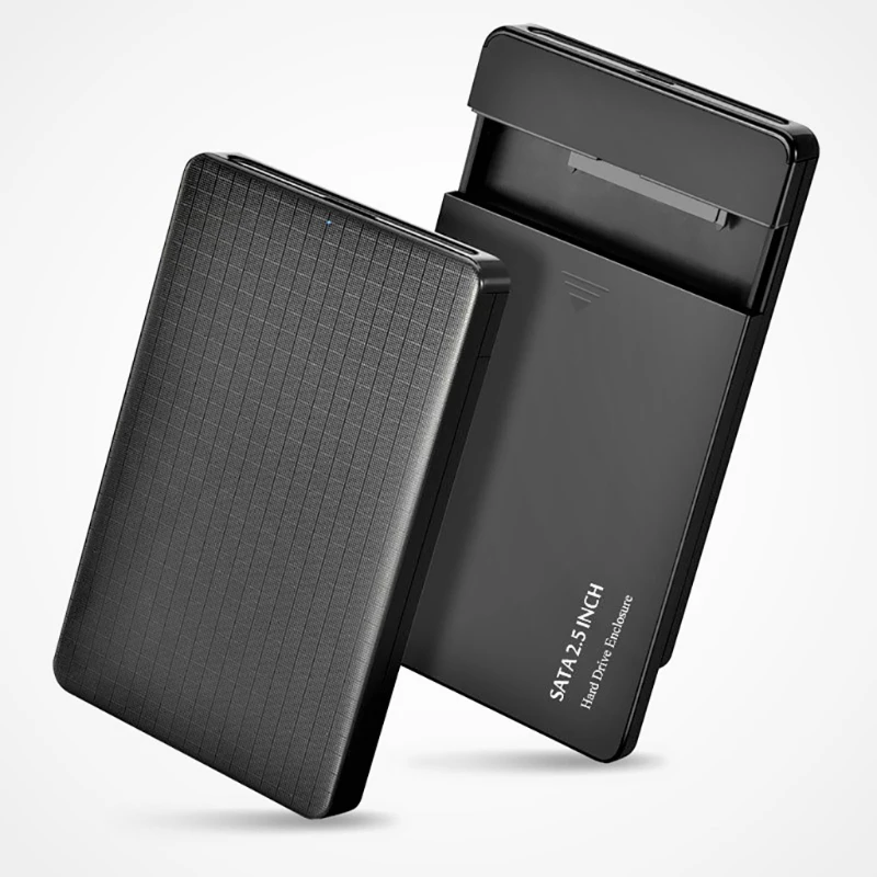 

H7JA Hard Drive Enclosure for 2.5" SATA SSD HDD USB C 3.0 High-Speed 6Gbps External Hard Drive Case