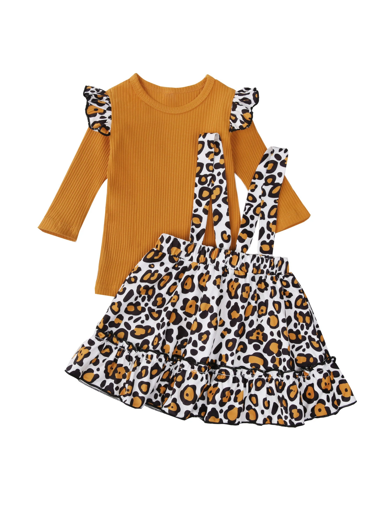 

Хлопковое платье с круглым вырезом и длинным рукавом, на возраст 1-5 лет