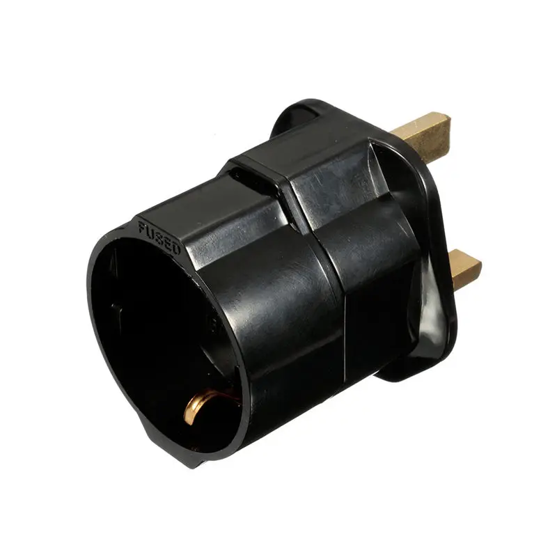 Новое поступление, высокое качество, 5x5x7 см, 250 В, европейские евровилки, европейские розетки, 2 контакта в Великобританию, 3-контактный адаптер, дорожный сетевой адаптер