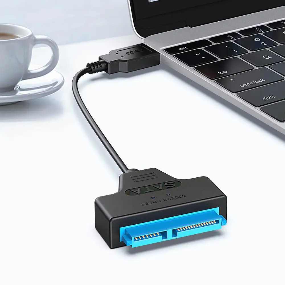 USB 3.0 to SATA7+15pin Hard Disk Cable Converter 2.5 Inches SSD HDD SATA Adapter Accessories &amp Parts |