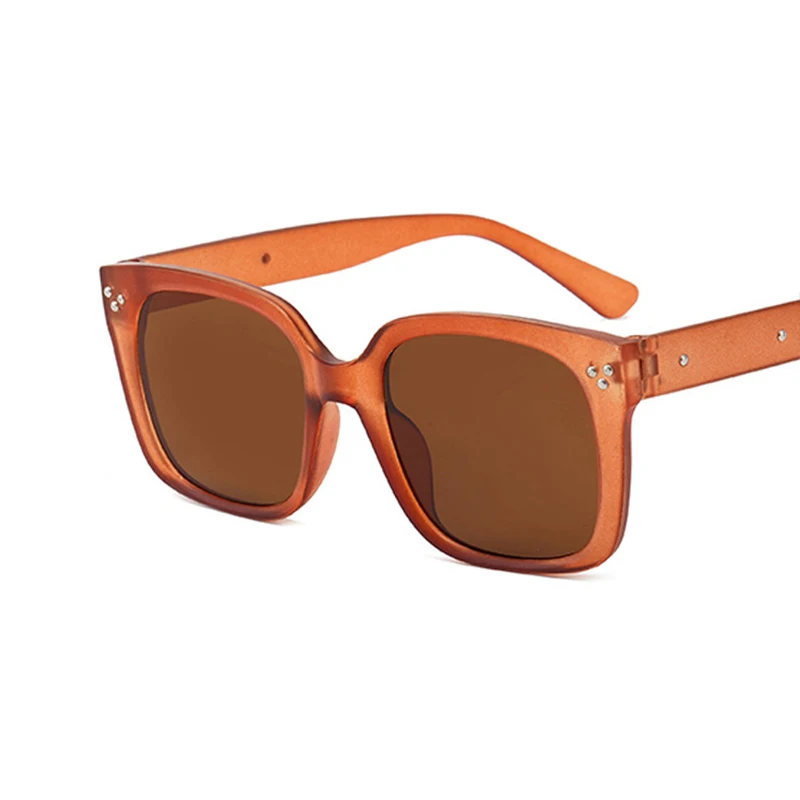 

Square New Personality Sunglasses Trend Men and Women Simple Couple Big Face Eyeglasses Fashion Glasses