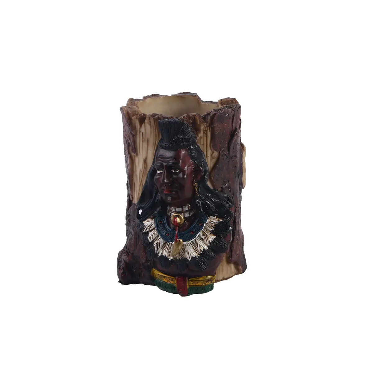 

Indian Decorative Pen Holeder Desk Dcor Make-up Storage Box Pencil Holder Brush Pot Make Up Tools Pen Storage Office Decor