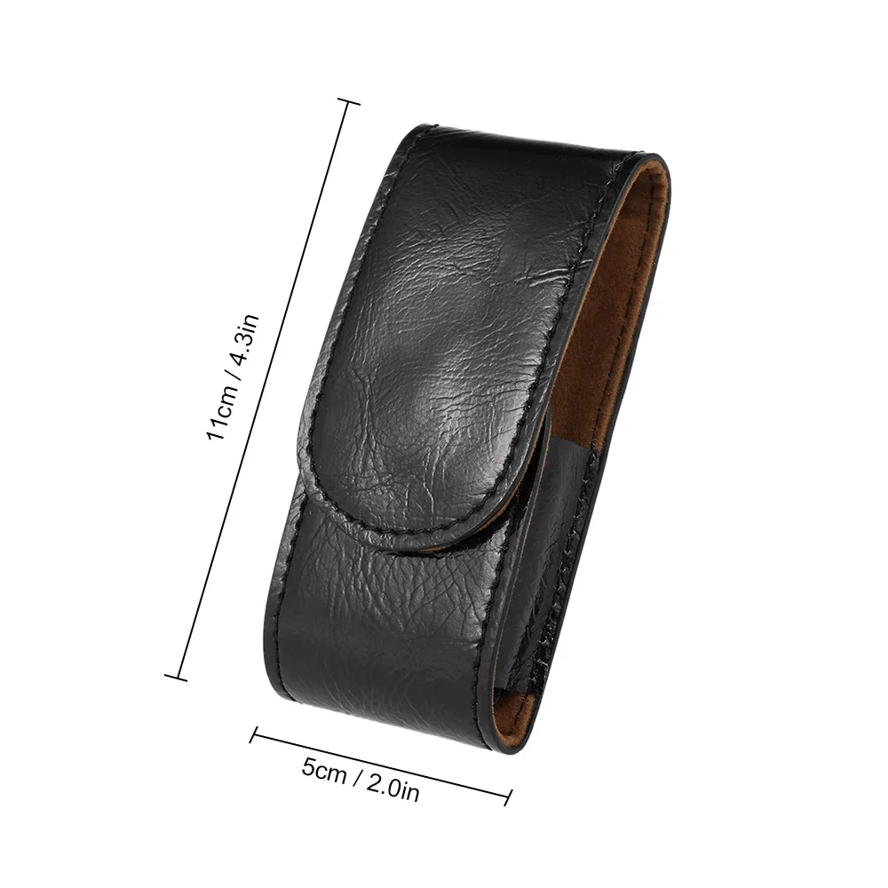 Мужская сумка для бритвы из искусственной кожи бритва бороды безопасная