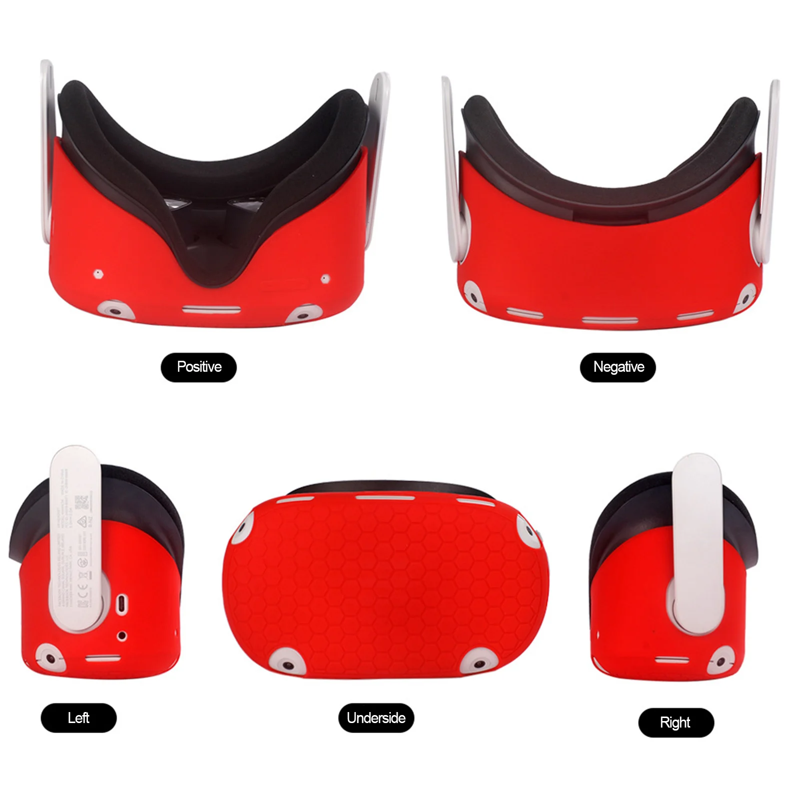 

For Oculus Quest2 Host Protective Sleeve Silicone Protective Sleeve Anti-drop, Shock-proof And Dust-proof Helmet Cover Can Wash