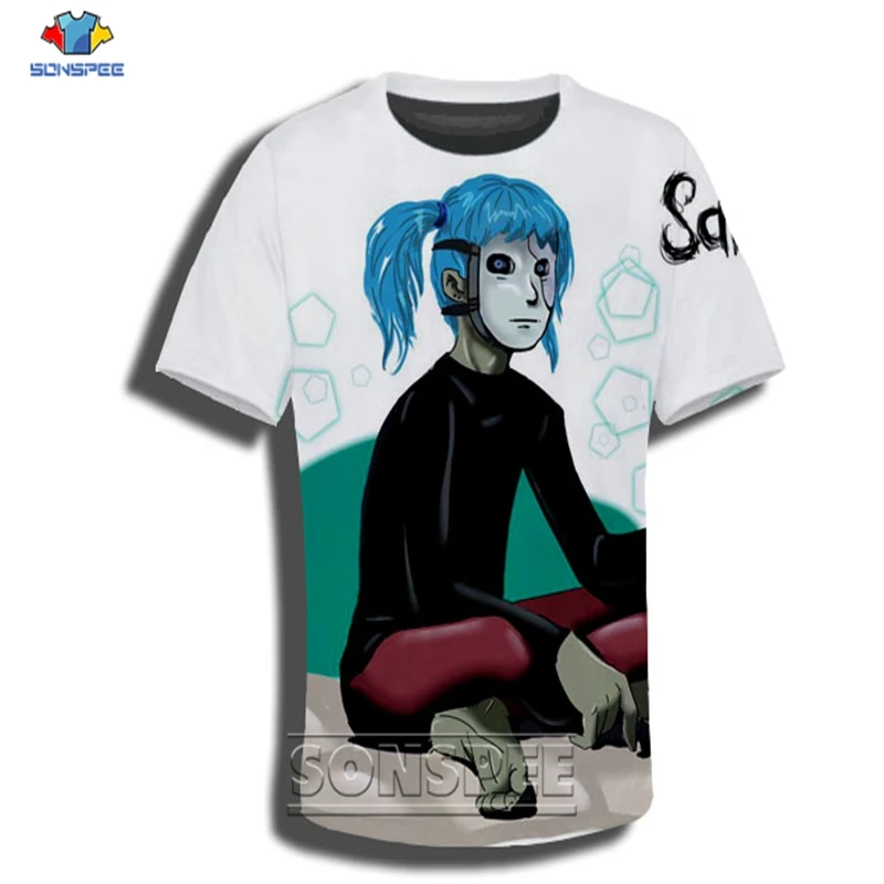 14 Футболка с 3d принтом аниме уличная одежда sally хип хоп Рок лицо для мужчин и женщин игра модная футболка Harajuku Детские рубашки homme футболка A115 - Цвет: 14