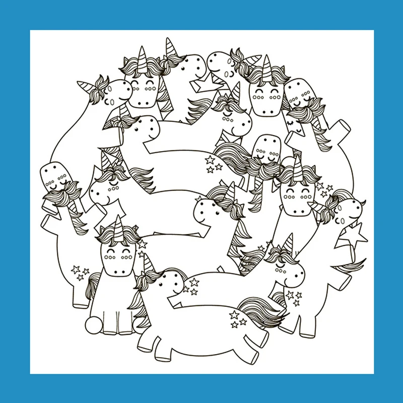 

ZATWBS Cute unicorn Clear Stamps For DIY Scrapbooking/Card Making/Album Decorative Rubber Stamp Crafts