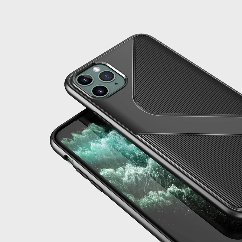 Чехол для iPhone 11 Pro Max 2019 тонкие силиконовые Нескользящие мягкие гибкие
