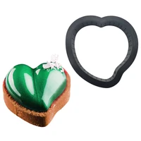 8pcs diy tart ring mold cake tool love shaped mousse ring pie decoration making pastry bread biscuits chocolate etc